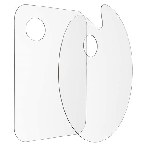 Buy Tamaki 2 Pack 11.8 x 7.9 Inch Acrylic Paint Palette with Thumb Hole ...