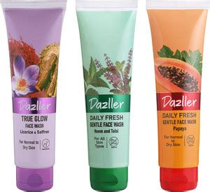 Dazller Daily Fresh Trial Pack | Neem & Tulsi | Papaya | True Glow ...