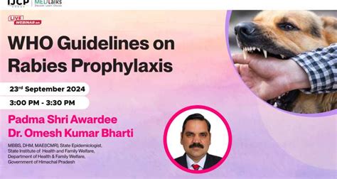 WHO Guidelines on Rabies Prophylaxis | Live Webinar | Medtalks