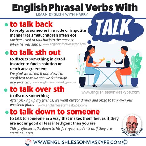 14 Phrasal Verbs with Talk • Learn English with Harry 👴🏻