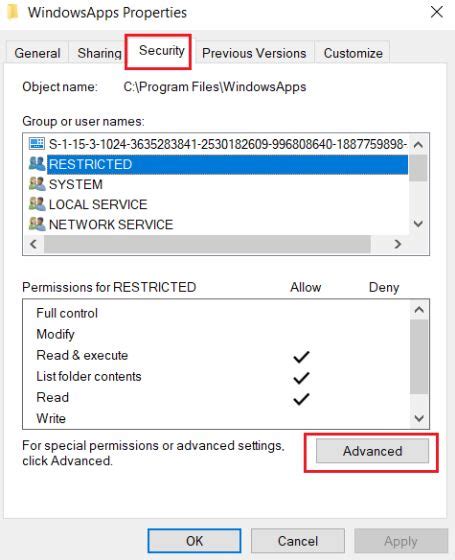 Image result for WindowsApps Folder Access