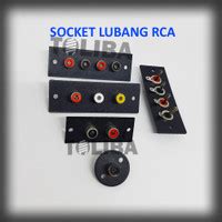 Review soket rca 1 2 3 lubang 4 pin soket input output soket audio ...