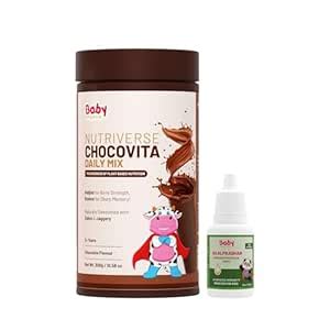Babyorgano Combo Pack of Swarnaprashan Drop and Herbal Chocovita 300g ...