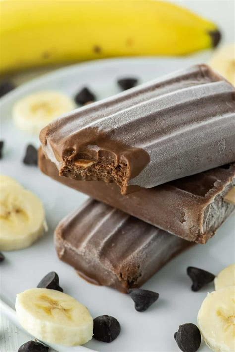 Banana Fudge Popsicles - Chisel & Fork