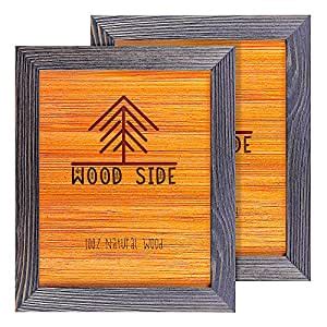 8.5 x 11 Wooden Rustic Picture Frames, Set of 2 for Diploma Documents ...