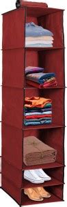 Flipkart SmartBuy 6 Tiers Clothes Hanging Organizer, Wardrobe for ...