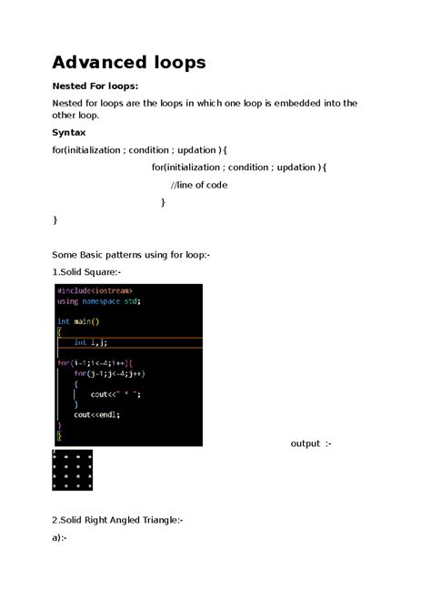 Advanced loops - Object Oriented Programming using C++ - Advanced loops ...