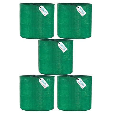 Pack of 5 Green 9x12 HDPE UV Plant Grow Bags – Singhal Mart