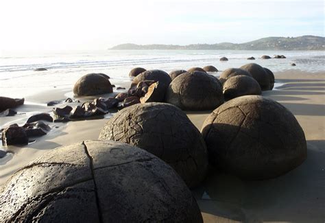 Formed 60 million years ago, The Moeraki Boulders are unusually large ...