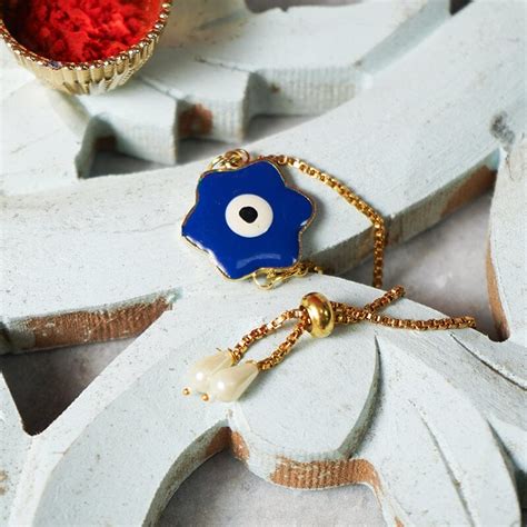 Buy Alluring Evil Eye Kids Rakhi Online in India - Mypoojabox.in
