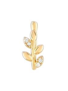 Buy ZAVERI PEARLS Gold Tone Cubic Zirconia Embellished Leaves Twig ...
