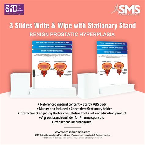 Benign Prostatic Hyperplasia_1: 3 Slides Write & Wipe with Stationary ...