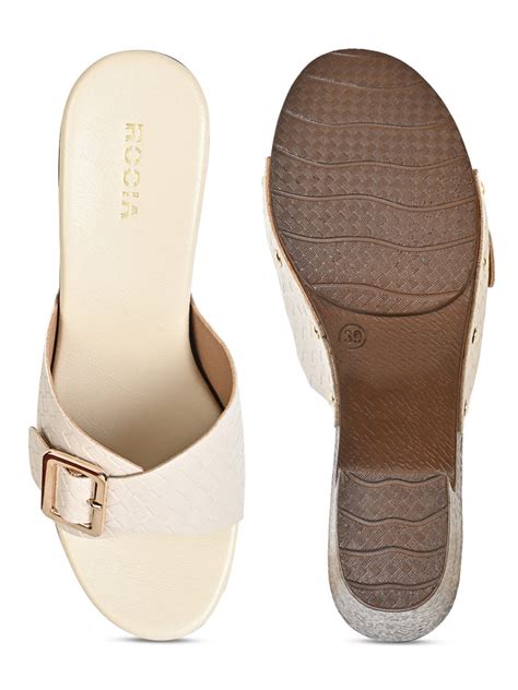 Shop Rocia By Regal Beige Women Casual Chatai Block Heel Online