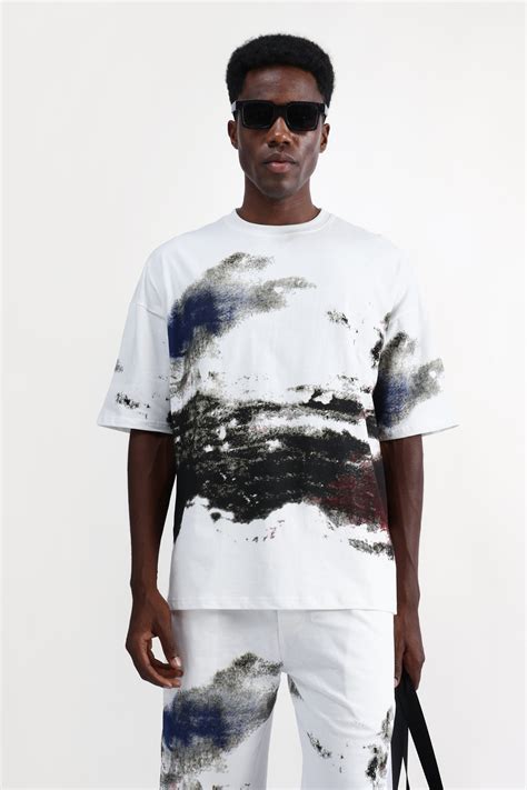 ABSTRACT PRINT OVERSIZED T-SHIRT – The Collection