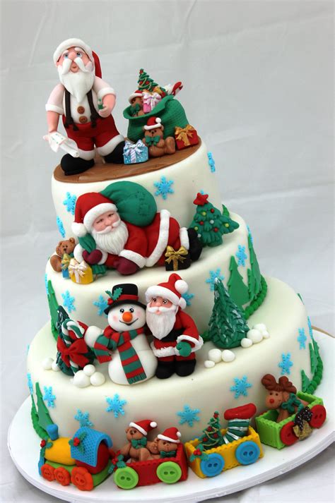 christmas cake decorating ideas pictures