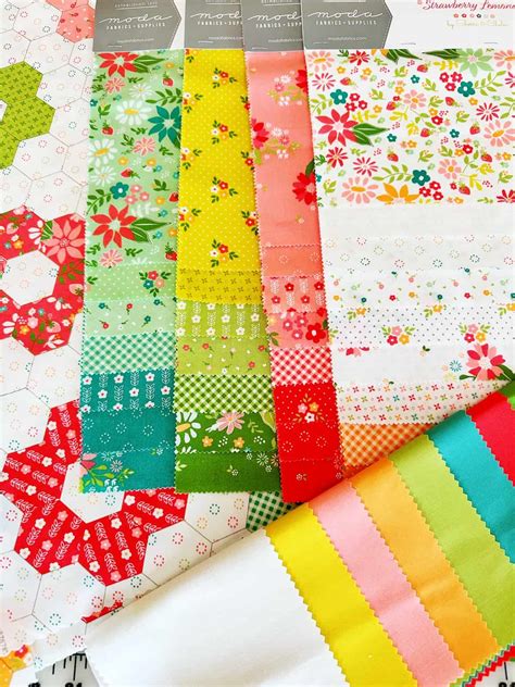 Strawberry Lemonade & Bountiful Blooms Bella Solids Coordinates - A Quilting Life
