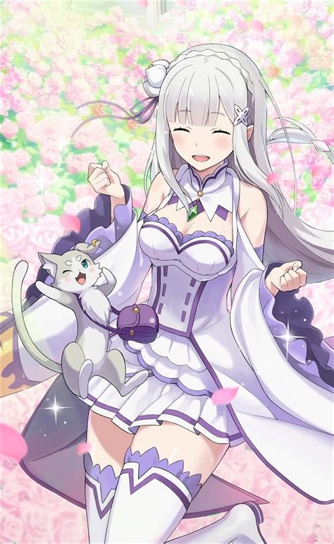 emilia and puck (re:zero kara hajimeru isekai seikatsu) | Danbooru