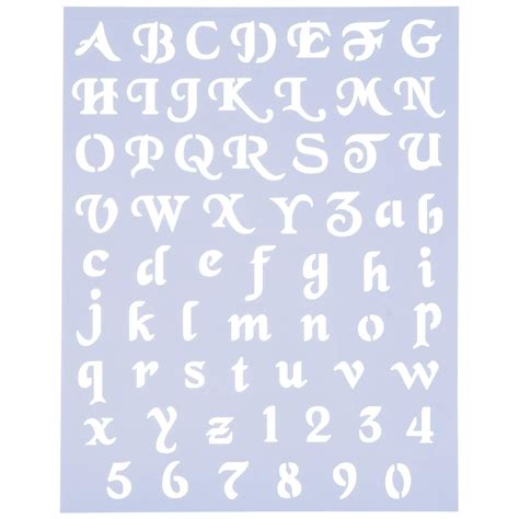 Script Alphabet Stencils | Hobby Lobby | 825562