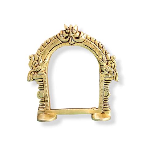 Buy YRK Brass Makarathoranam 4.5 Inch | Prabhavali | Thiruvachi Online ...