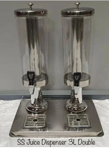 Juice Dispenser - SS Juice Dispenser 3L Double Trader - Retailer from Pune