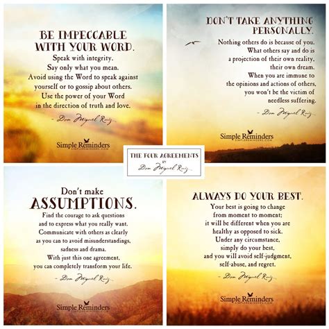 The Four Agreements Printable Poster - Printable Board Games