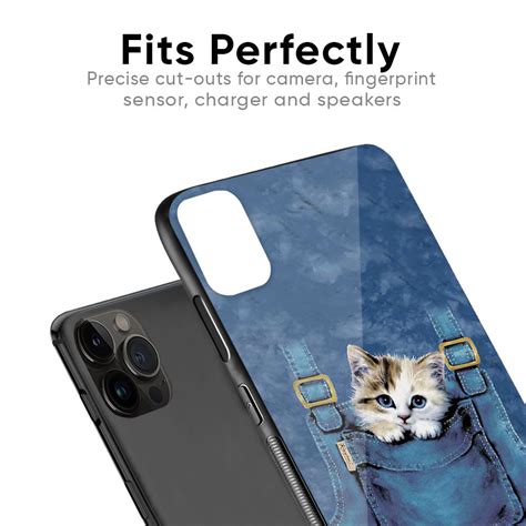 Kitty In Pocket iPhone 12 mini Glass Back Cover - Flat 35% Off On ...