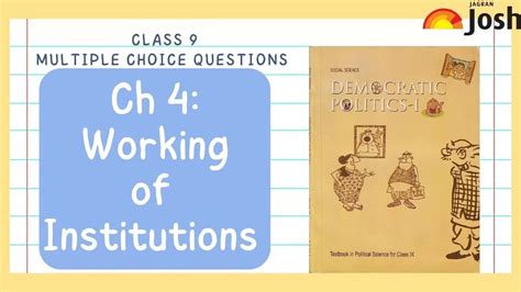 Working of Institutions Class 9 MCQs: CBSE Political Science Chapter 4 ...