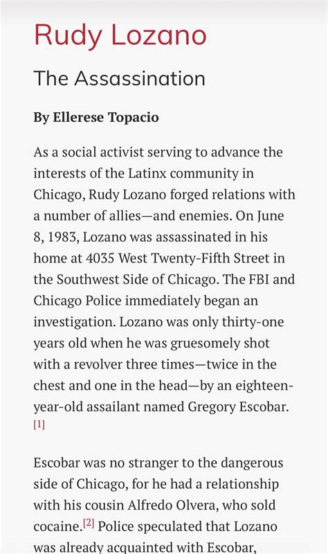 Rudy Lozano a Hispanic Politician killed By Two-Six Gang Member Gregory ...