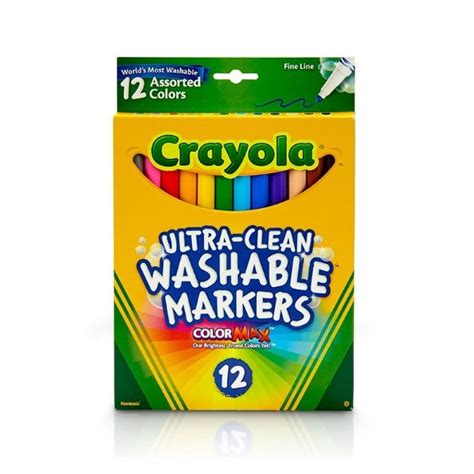 htconline.in| Crayola Ultra Clean Washable Markers Fine Line Set of 12