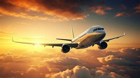 Commercial airplane jetliner flying above dramatic clouds in beautiful ...