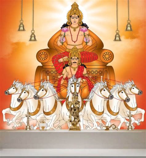 Surya Narayan, God of The Sun Mural Wallpaper for Wall - Magicdecor®