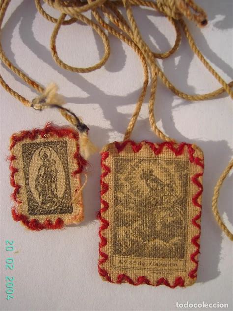 Vea los detalles de la imagen relacionada. antiguo escapulario de la virgen del carmen.pri - Comprar Escapularios ...