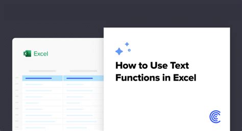 Image result for Excel Text Functions