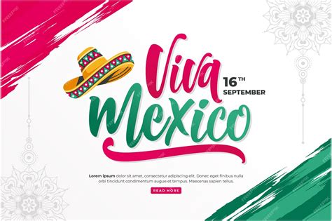Premium Vector | Happy mexico independence day backgound