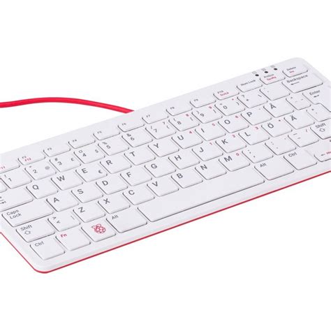 Official Raspberry Pi Keyboard White Red