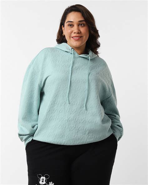 Buy Women's Green Oversized Plus Size Hoodies Online at Bewakoof