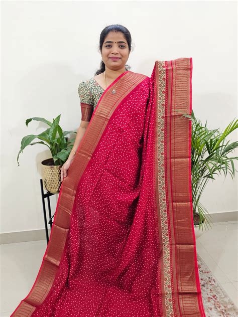 Pure Chanderi Butter Silk - Red – Looms Legacy