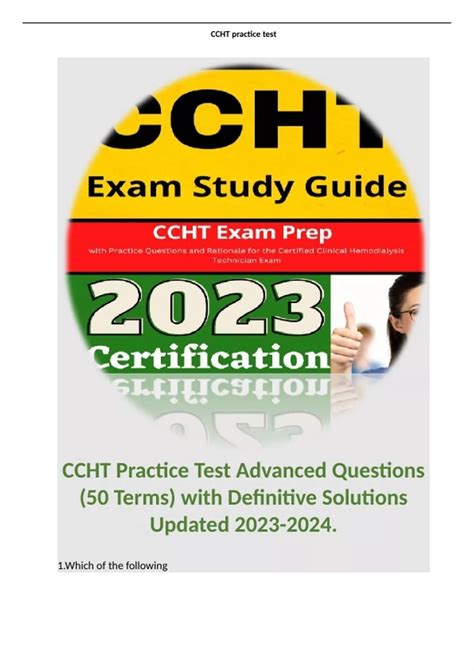 CCHT Practice Test Advanced Questions (50 Terms) with Definitive ...