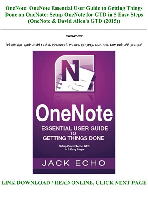 Getting Thing Done OneNote 2013 的图像结果