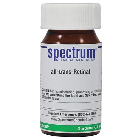 Spectrum Chemical All-Trans-Retinal, 5g, CAS 116-31-4 R3041-5GM | Zoro