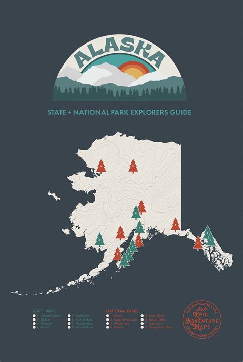 Alaska State Map Alaska State 3D Render Topographic Map Border