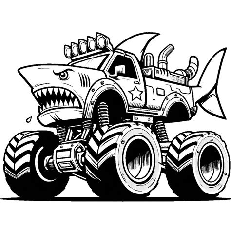 Hot Wheels Shark Car Coloring Page [2025]