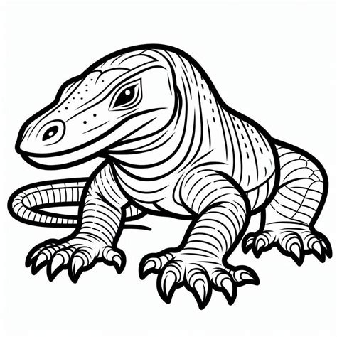 Komodo Dragon coloring pages - ColoringLib