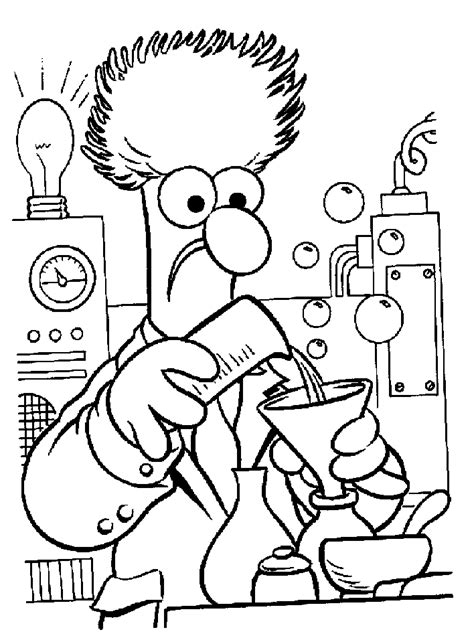 Science Lab Coloring Pages 的图像结果