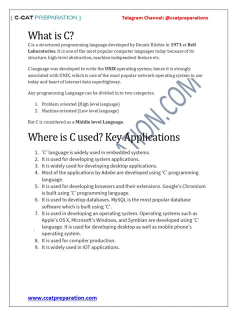C Programming Basic PDFs 的图像结果