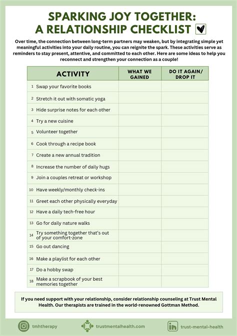 Relationship Worksheets Pdf