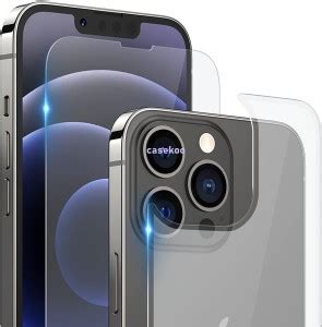 CASEKOO Front and Back Screen Guard for iPhone 13 Pro Max - CASEKOO ...