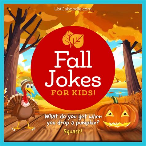 50+ Fall Jokes For Kids (Fall Funnies to Leaf Them Laughing!) | Jokes ...