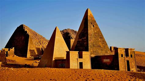 Pyramids of Meroe in Bajrawiya, Sudan - backiee
