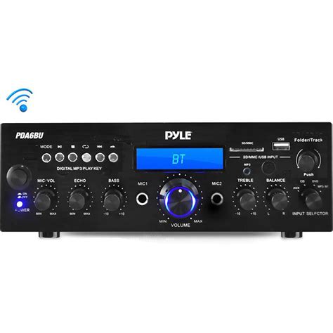 Buy Now Pyle Pro PDA6BU Stereo Receiver with Bluetooth India – Tanotis